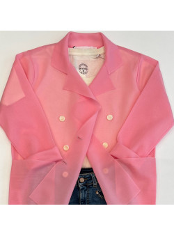 VESTE CROISÉE ROSE