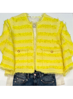 VESTE COURTE FRANGES