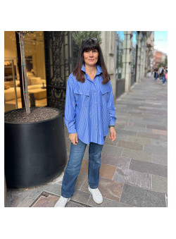 CHEMISE MARIN RAYURES BLEU