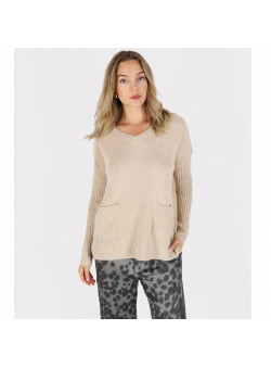 PULL CACHEMIRE BEIGE