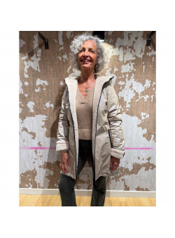 MANTEAU KIA RÉVERSIBLE BEIGE
